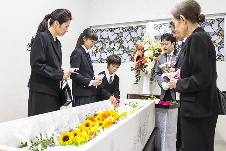 愛彩花 新横浜の家族葬式場の内観